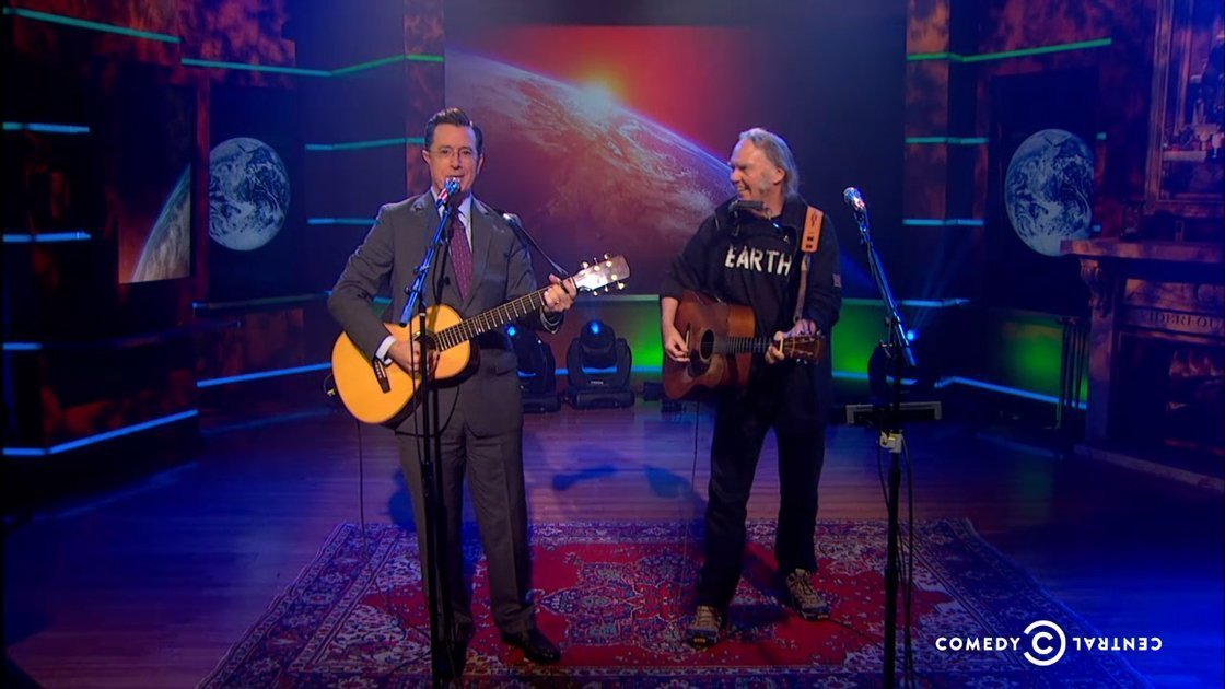 neil-young-stephen-colbert-report-performance-earth-2014-video