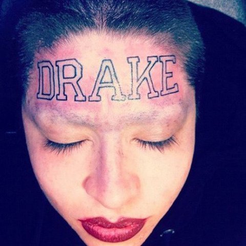 drake-forehead-tattoo