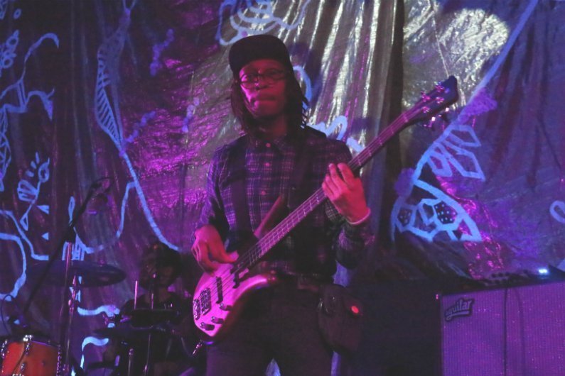 rubblebucket-stage-48-nyc-2014-Jordan-Brooks-playing-bass