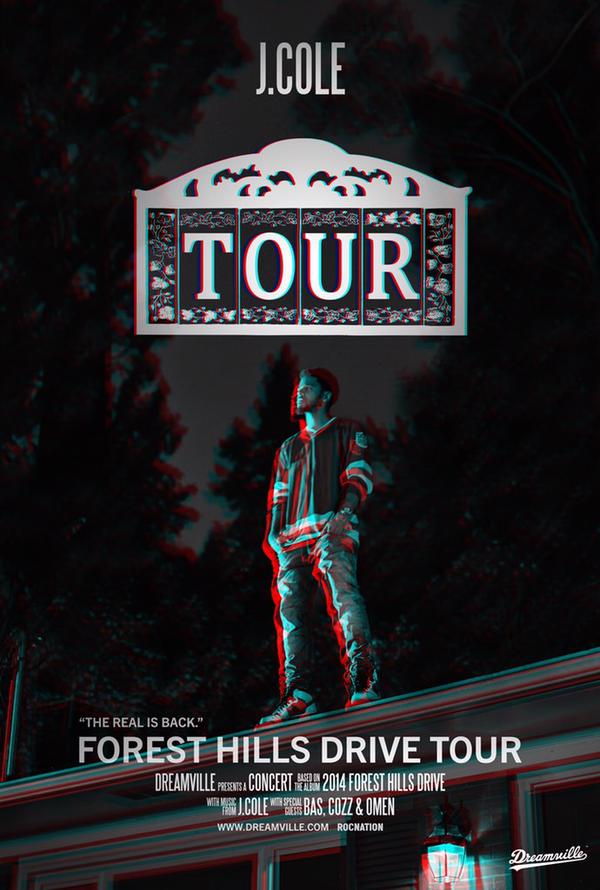 j-cole-2015-forest-hills-drive-tour-poster