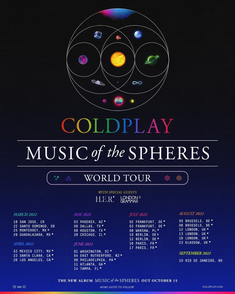 Coldplay Set 2022 Tour Dates: Ticket Presale & On-Sale Info