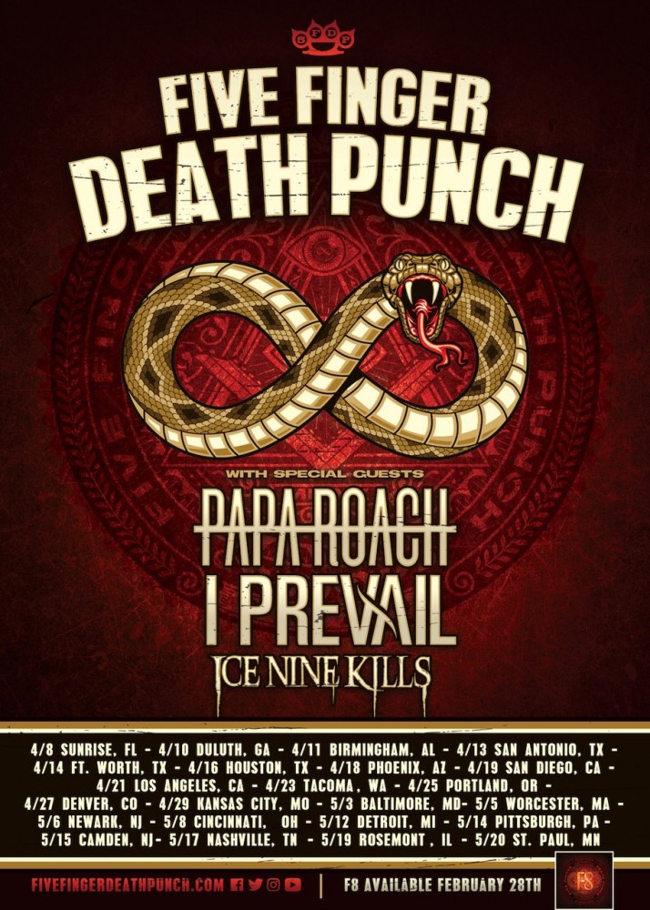 Five Finger Death Punch Presale Code 2020 Five Finger Death Punch Add 2019 2020 Tour Dates Ticket Presale Code On Sale Info Zumic Music News Tour Dates Ticket Presale Info And More