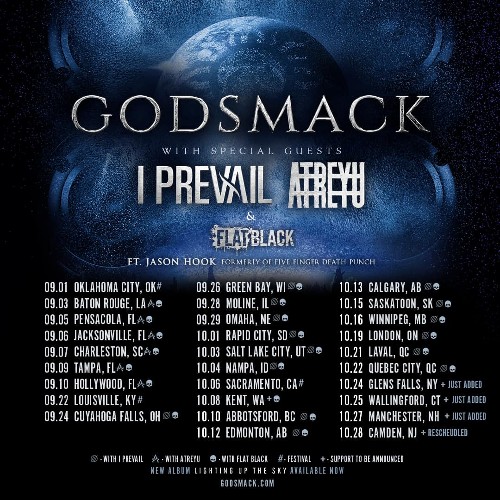 godsmack tour 2023 uk