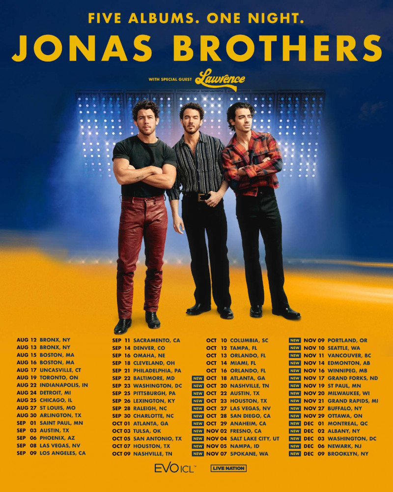 Jonas Brothers: Five Albums. One Night Parking - Sep 28