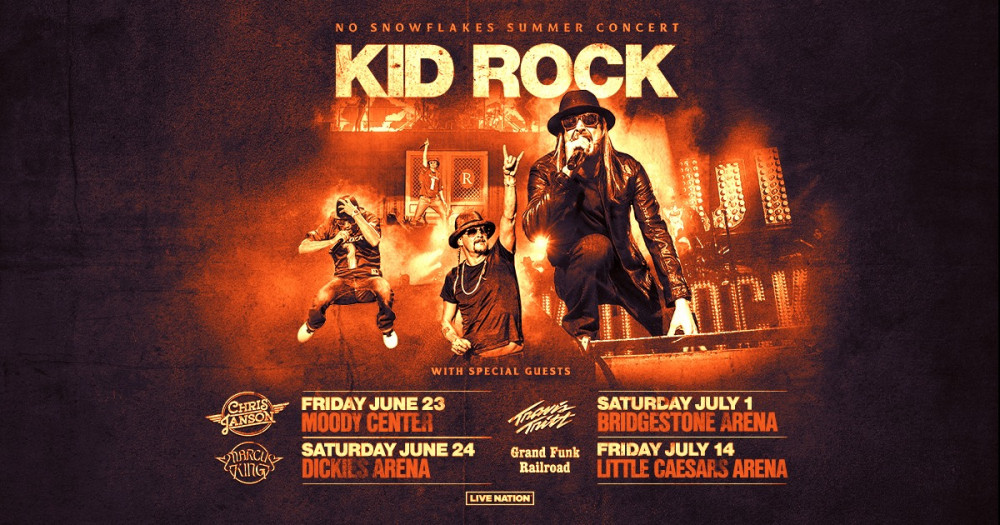 kid rock tour 2023 schedule