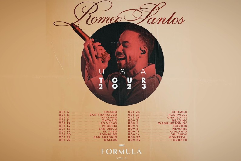 Romeo Santos Adds 2023 Tour Dates Ticket Presale Code & OnSale Info