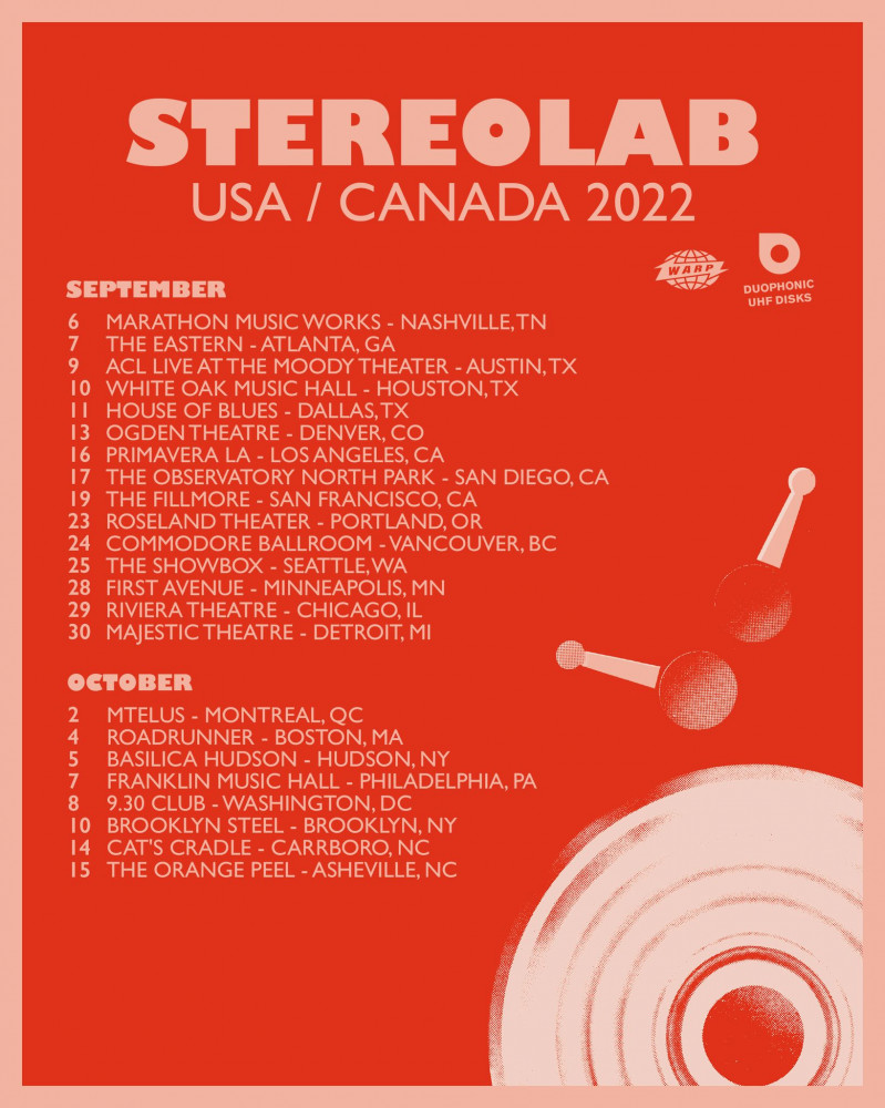 stereolab tour dates 2022