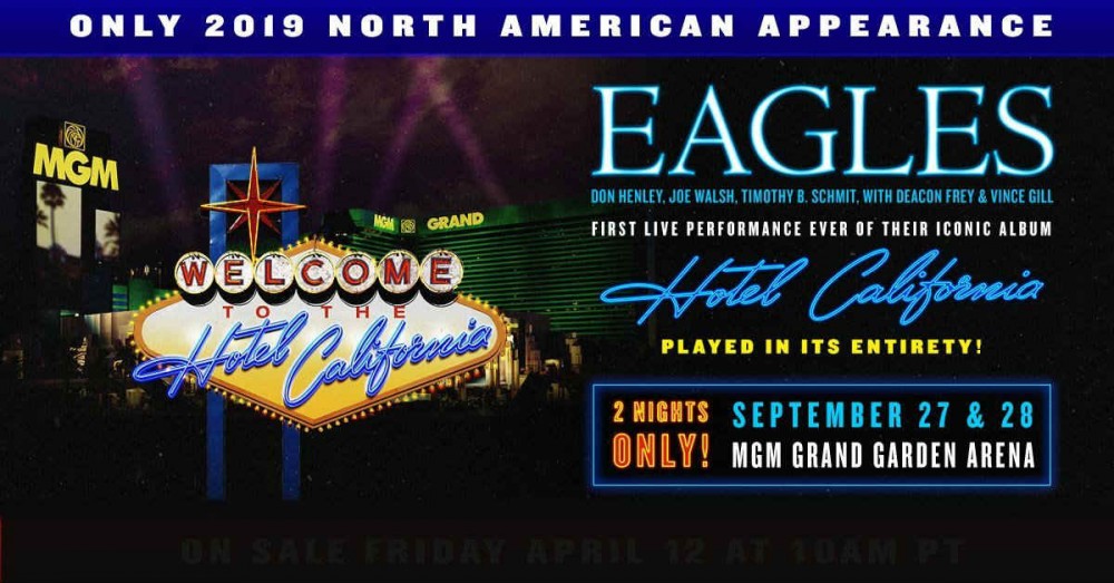 The Eagles at MGM Grand Garden Arena on 27 Sep 2019