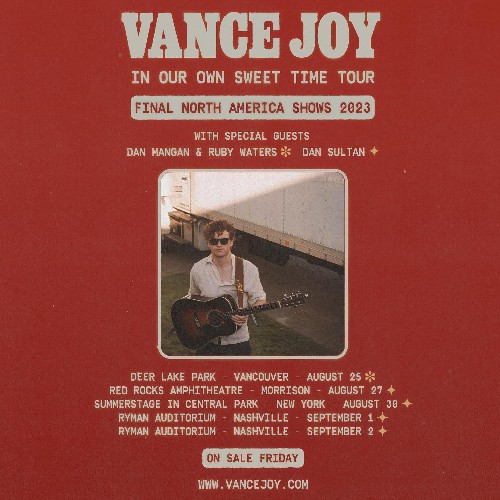 vance joy north american tour